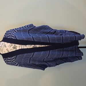 Printed Short Sleeve Cardigan